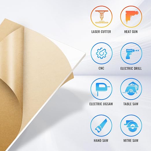 2 Pack 12x24 1/8" Clear Plexiglass Sheets