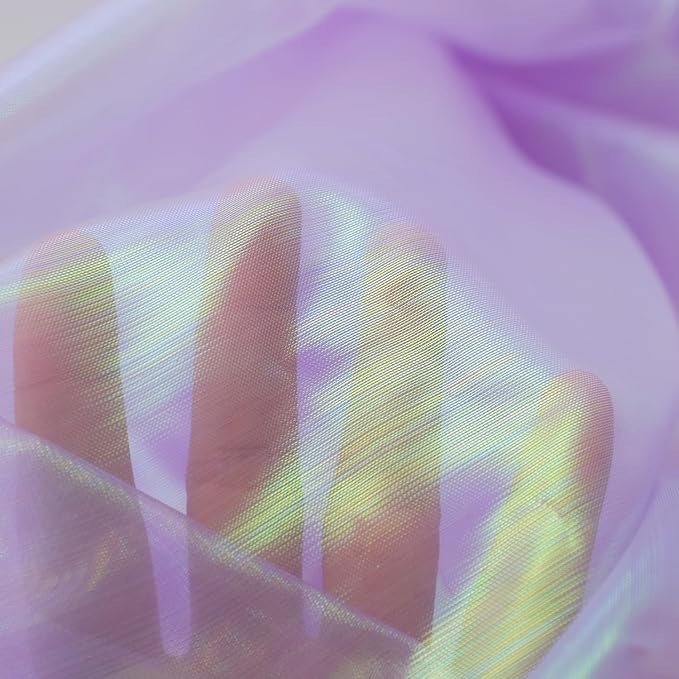 3.3 Yard Magic Purple Organza Fabric