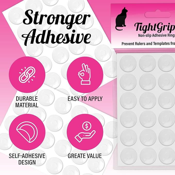 TightGrips Non-Slip Grips for Quilt Templates