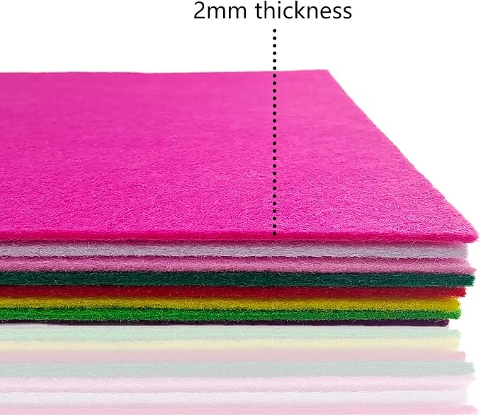 Jtnohx Stiff Felt, 2mm Thick Felt Sheets
