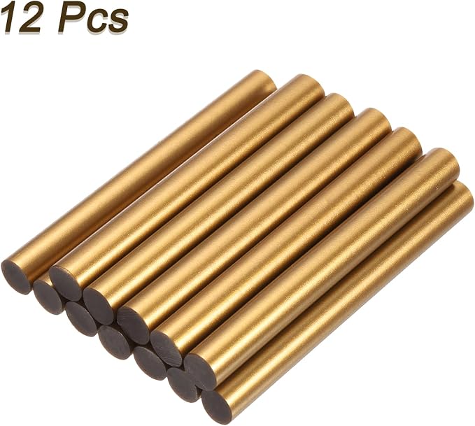 uxcell Mini Hot Glue Sticks for Glue Gun 11mm x 100mm Bronze Gold 12pcs