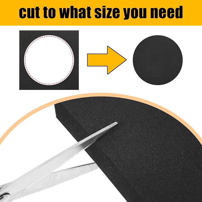 Frienda 8 Pcs Adhesive Foam Padding Sheets