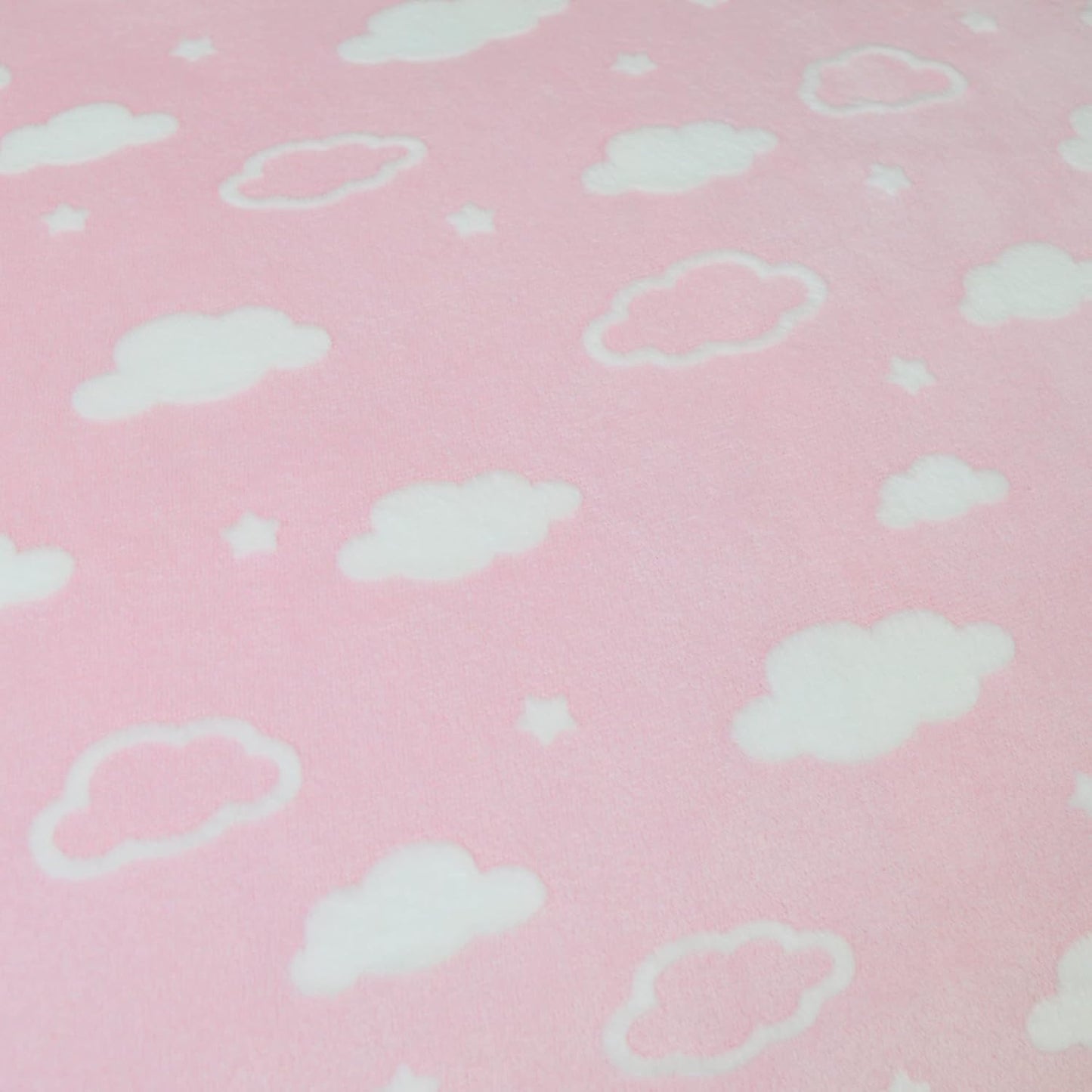 American Baby Company Heavenly Soft Chenille Fitted Contoured Changing Pad Cover, 3D Pink Cloud, for Girls