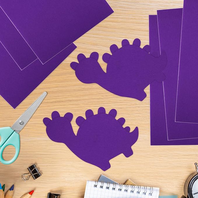 10PCS Purple Self Adhesive Felt Fabric Sheets Sticky Felt Sheets