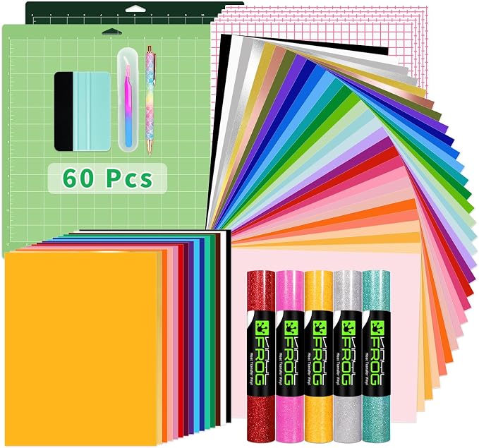 VINYL FROG 60PCS Accessories Bundle