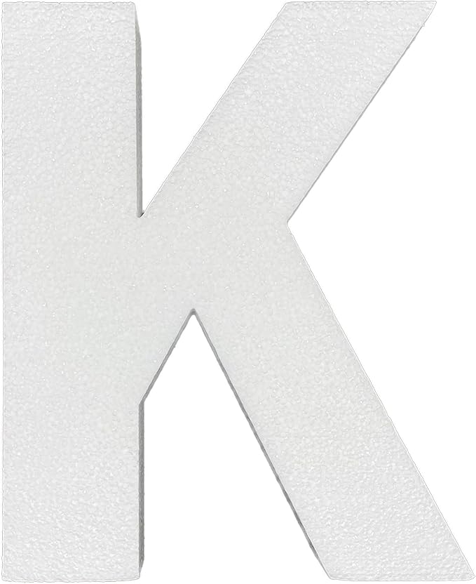 12 Inch Smooth Foam Letters