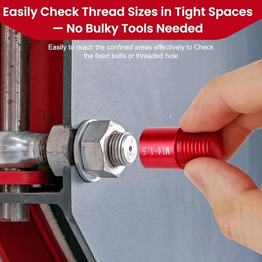 Thread Checker, 39 Inch & 35 Metric Box Set Thread Gauge, Thread Checker