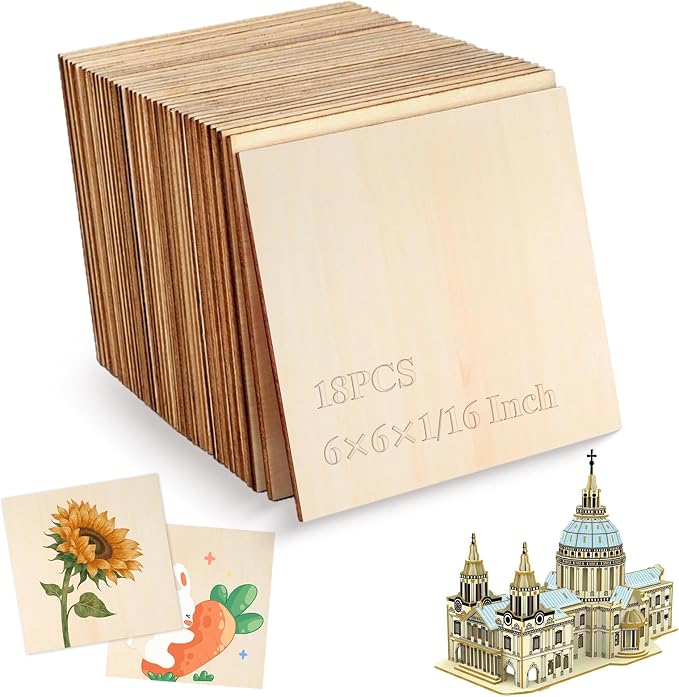 Balsa Wood Sheets, Handcrafted Decor
