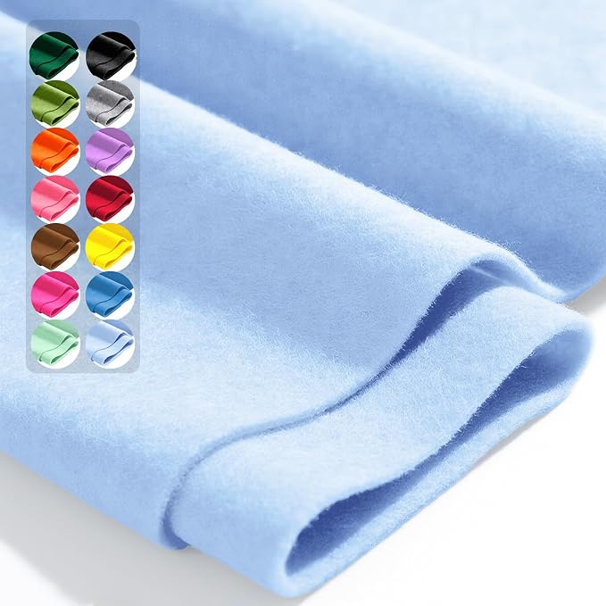 Soft Blue 36" X 36" Felt Fabric Sheet