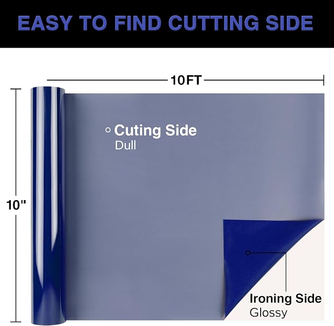 TORC Blue Puff 3D HTV Vinyl Heat Transfer, Team Apparel | Easy Cut & Weed |