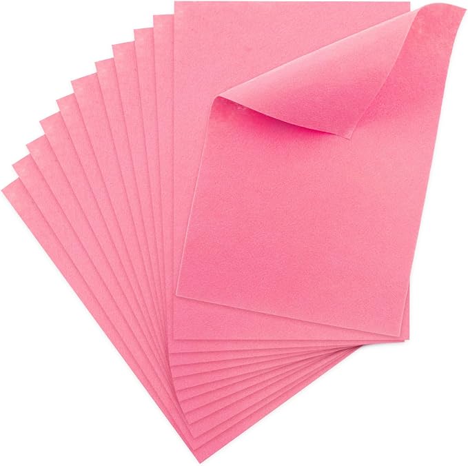 12 Pcs Felt Sheets, 7x11 Inch Stiff Felt