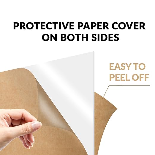 SimbaLux Acrylic Sheet White 32% Translucent Cast 12”x12” 1/8” Thick 2 Pack |