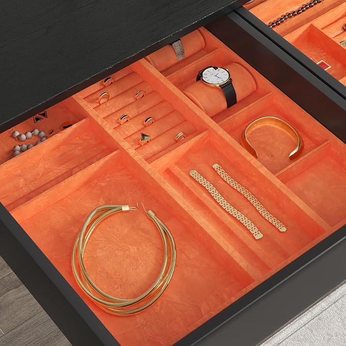 CHIHUT Orange Felt Drawer Liner