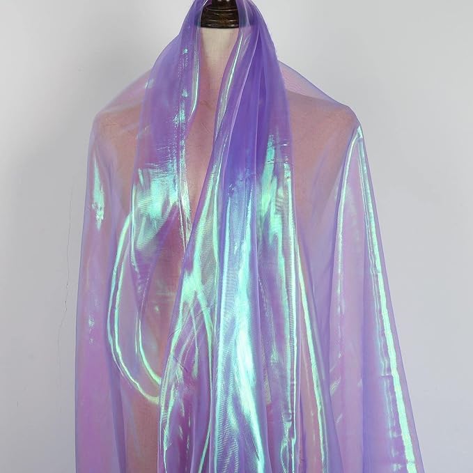 3.3 Yard Magic Purple Organza Fabric