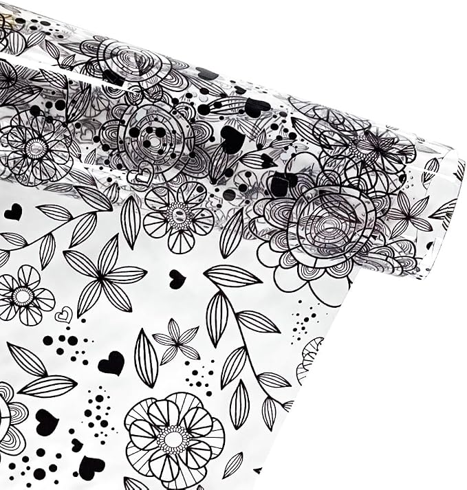 ONEART | Printed TPU Jelly Faux Leather 12 x 53 inches Transparent Clear Jelly
