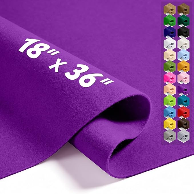 Bright Violet 18" X 36" Felt Fabric Sheet