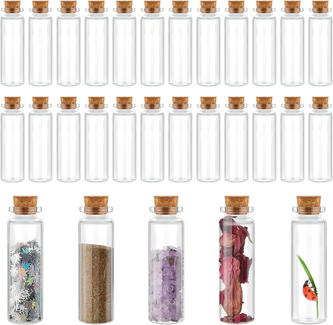 Patelai 48 Pcs Small Glass Jars
