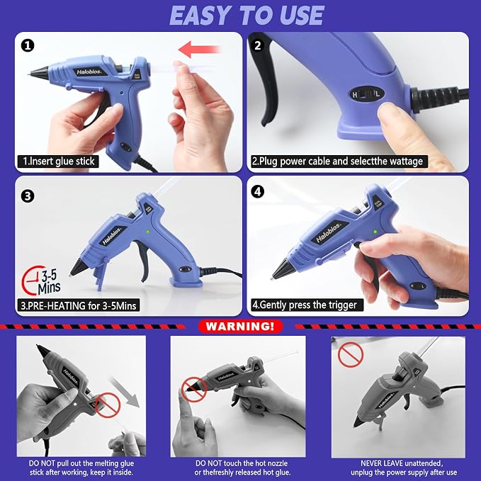 Halobios Mini Dual Temp Hot Glue Gun