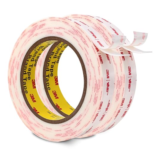 3M Double Sided Tape 3/4''x15.4Ft 2 Pack | 4930 Mounting Tape 0.025in Thick