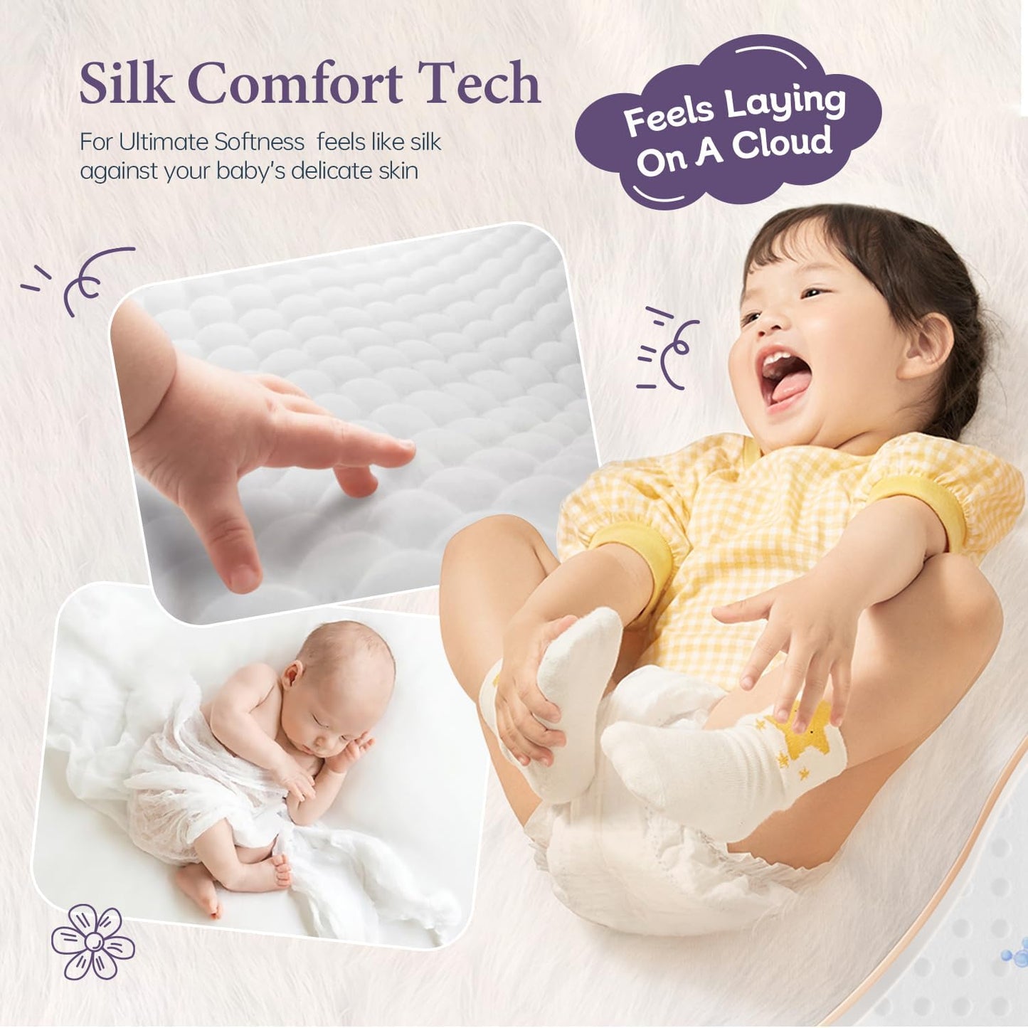 Baby Nappies - Size 5 (13-18kg / 28-39 lbs), 6 x 6 Nappies (36 Total), Ultra Soft Nappies Super Absorption Core Disposable Baby Diapers