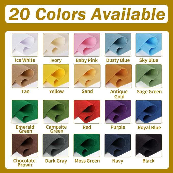 Yellow Felt Fabric Sheet 108" X 36", 1.4mm Thick Large Soft Durable Flexible