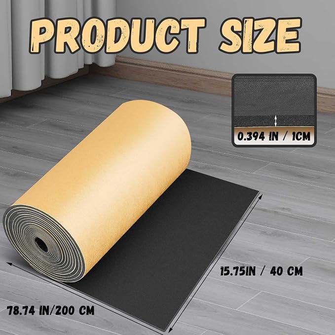 Pangda 1 Piece 78 x 16 x 2/5 Inches Extra Large Marine Foam Roll Closed Cell