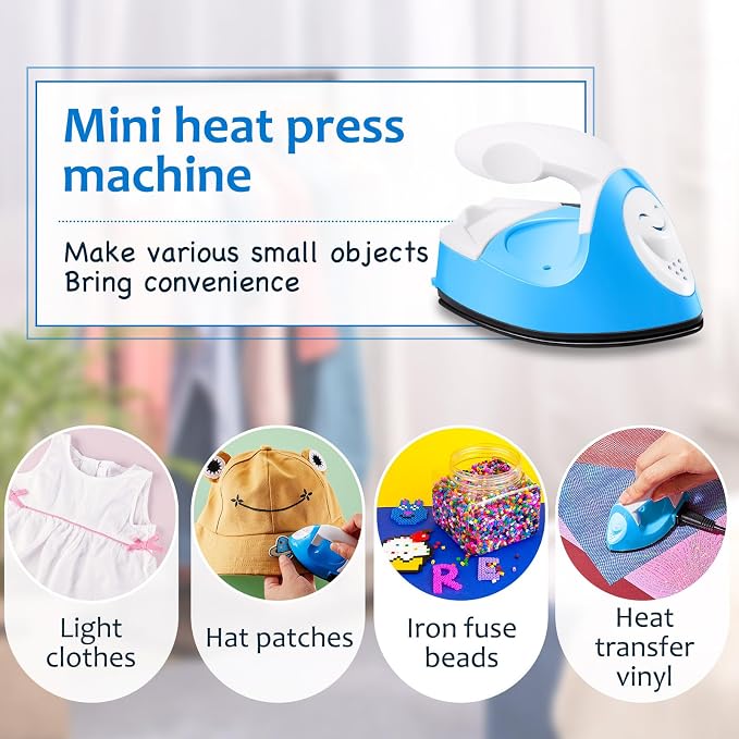 Honoson Mini Craft Iron Mini Heat Press Small Iron 3.93 x 2.36 x 2.76 in