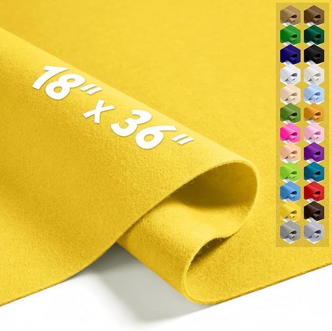 Sunflower 18" X 36" Felt Fabric Sheet