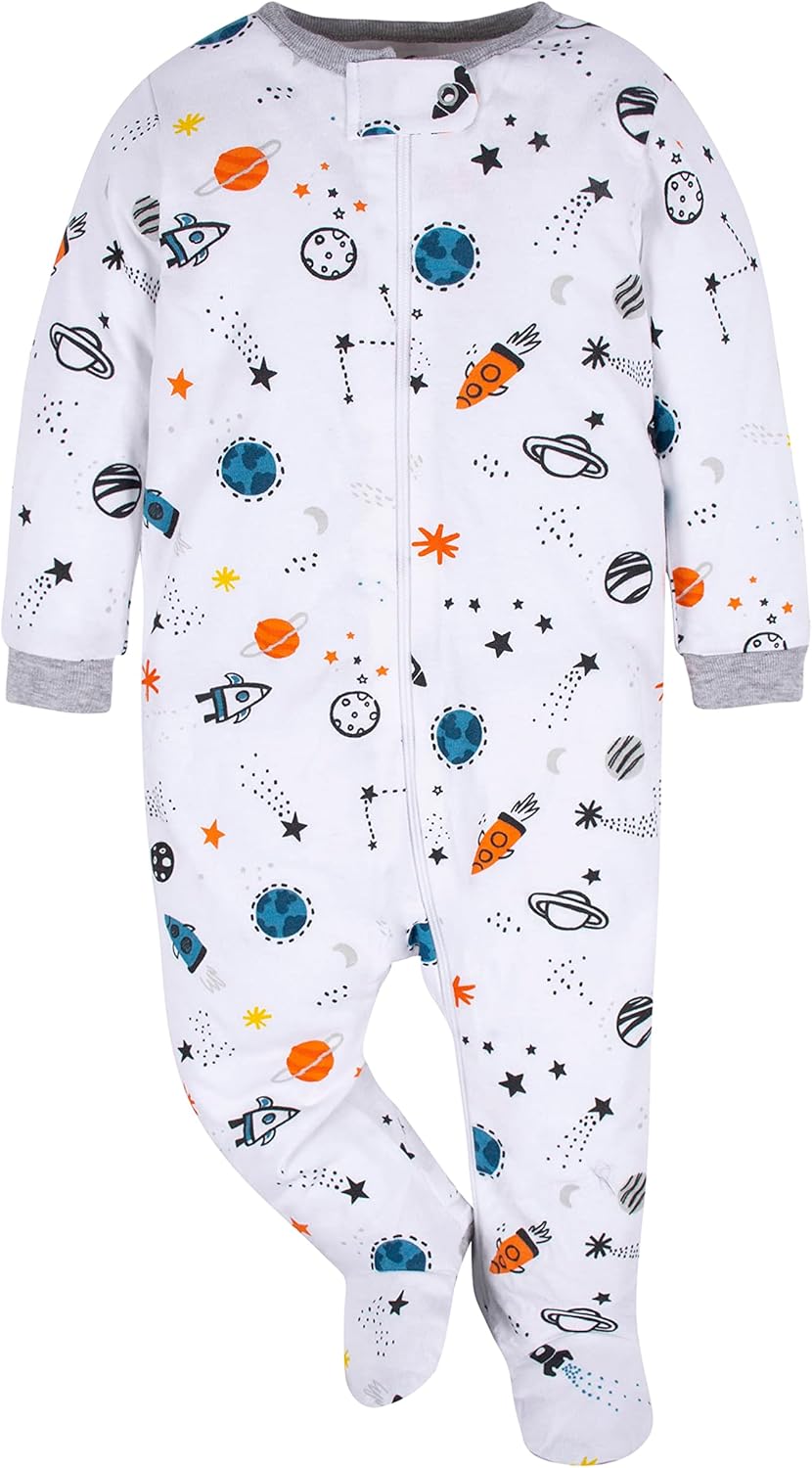 Gerber Baby Boys 4 Pack Sleep 'N Play Footie
