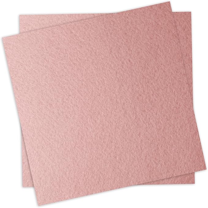 12" x 12" Felt Fabric Sheets for Crafts, 1mm Thick, Squares Felt Paper for