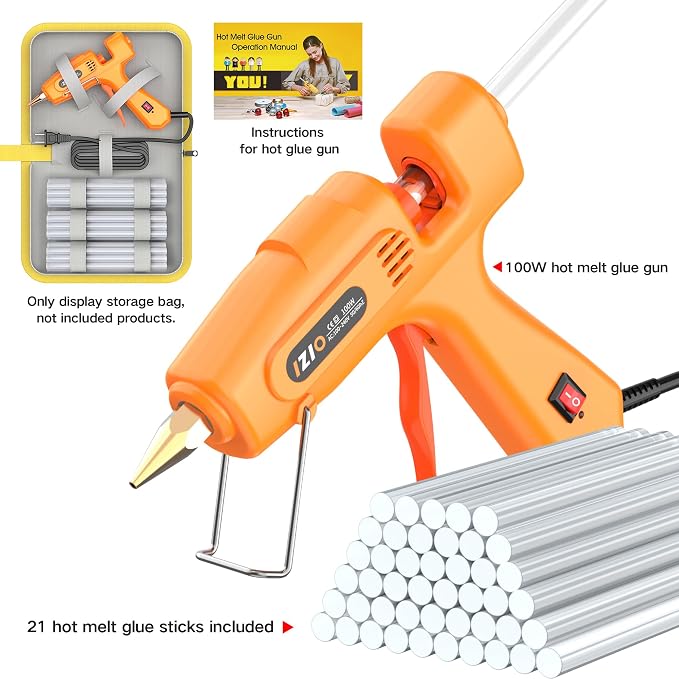 IZIO Hot glue gun and sticks set