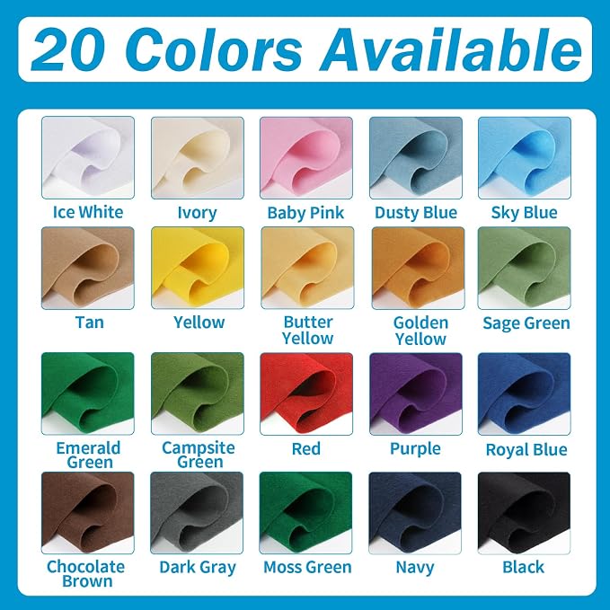Sky Blue Fabric Sheet 108" X 36", 1.4mm Thick Large Soft Durable Flexible Craft