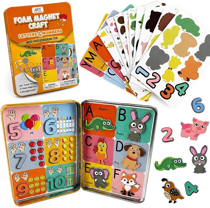 Magnetic Tin Box Foam Craft Kit