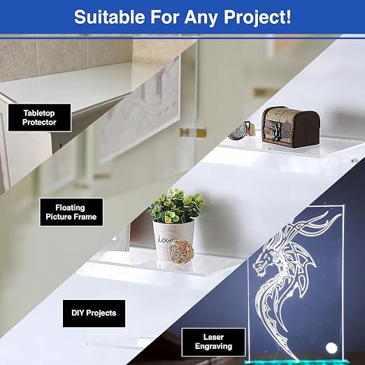 Duco Clear Cast Custom Size Acrylic Sheets 1/8" Thick
