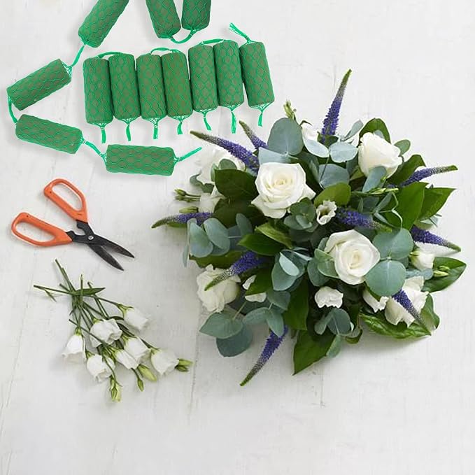 Prashent 9.2FT 14 Piece Floral Wet Foam Garland
