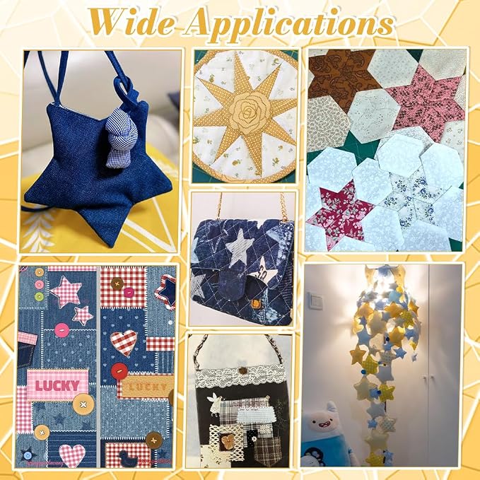 NBEADS 6Pcs Acrylic Quilting Templates Set