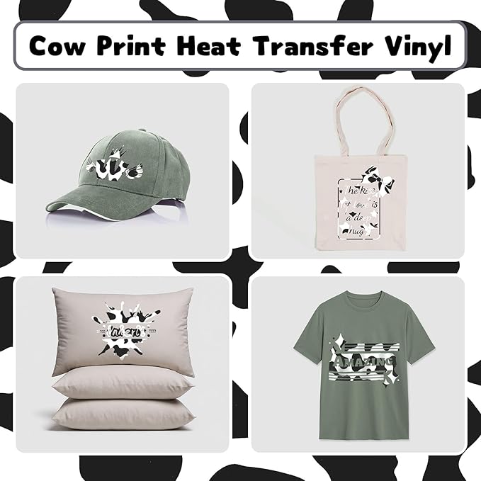 HTVRONT Cow Print HTV Vinyl