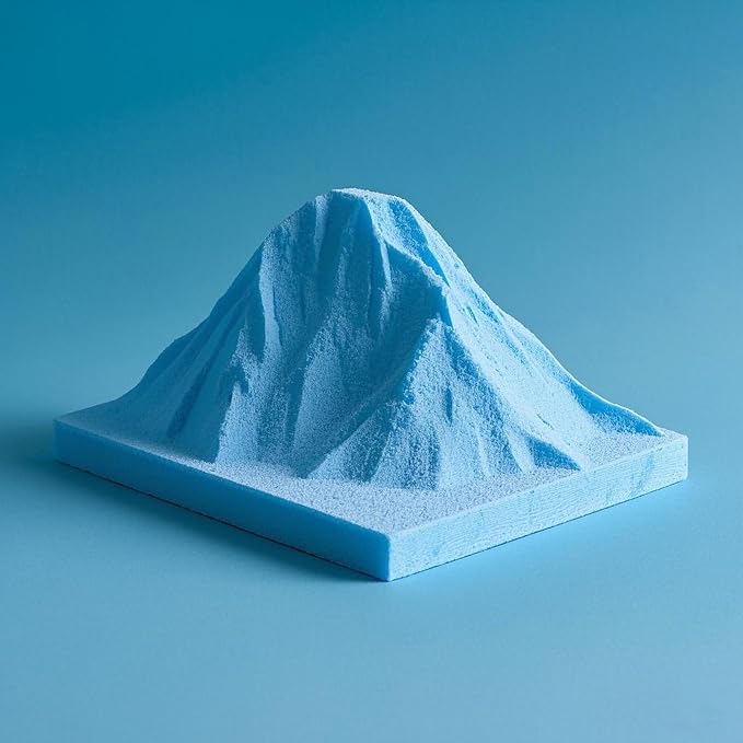 LuckyFoam Blue 5 Pack 12x12x1.5 inch Foam Sheets 1.5 Inch Thick | Polystyrene