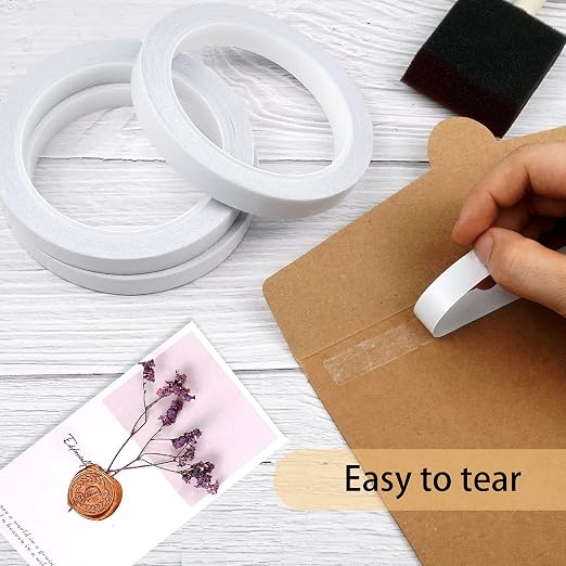 Double Sided Tape for Crafts Gifts Arts Photography Scrapbooking Tear-by-Hand