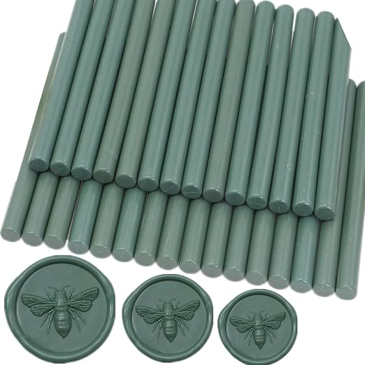 Olive Green Wax Seal Sticks, Sealingwax Gunsticks Set Wedding Invitations