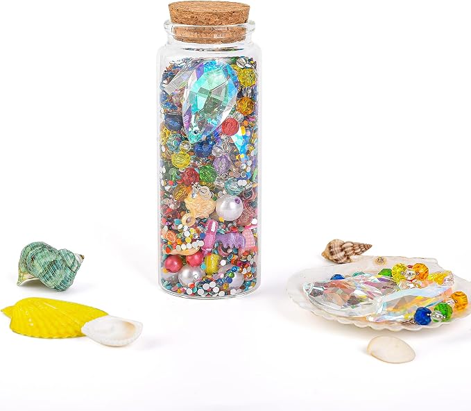 3PC100ML Empty Glass Jars with Cork Stoppers