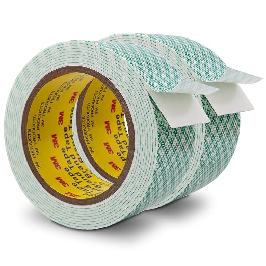 3M Double Sided Foam Tape 2" x 10Ft 2 Pack White | Double Coated Urethane