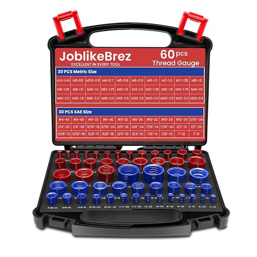 Thread Checker, 30 Inch & 30 Metric Box Set Thread Gauge, Thread Checker