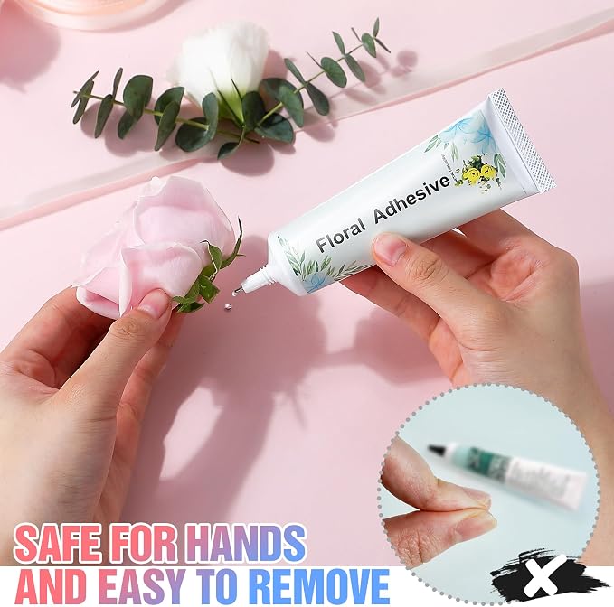 MotiMind 2 Pack Floral Glue 50 ml, Fast Drying Flower Floral Adhesive | Strong