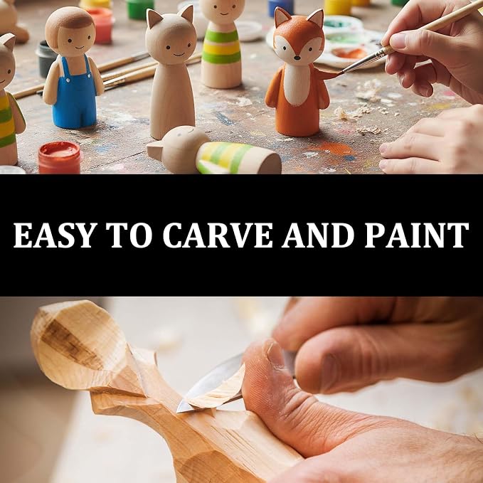 8Pcs Basswood Carving Blocks 2x2x2