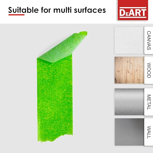 DEART Colored Masking Tape Painters Tape Writable 12, 8 or 6 Pack