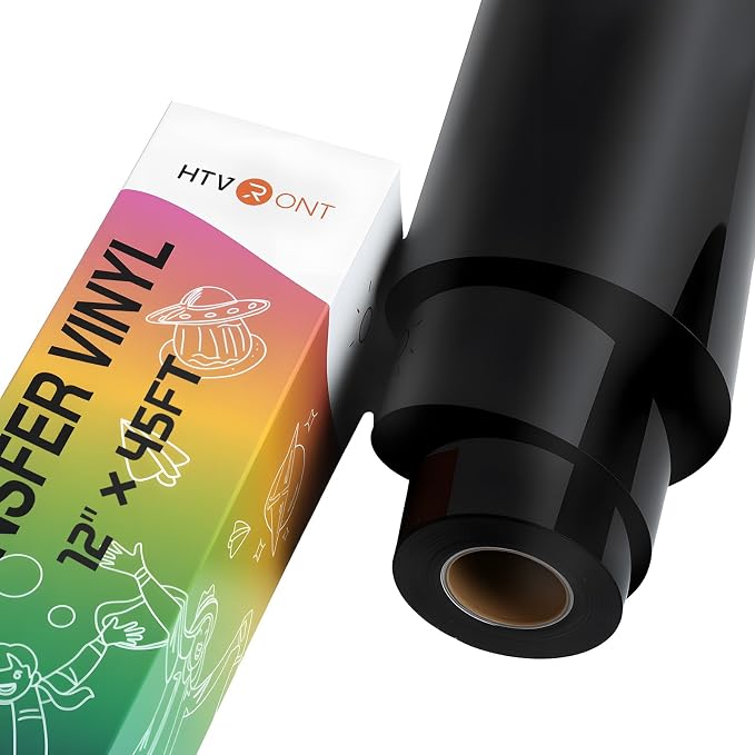 HTVRONT Black Heat Transfer Vinyl