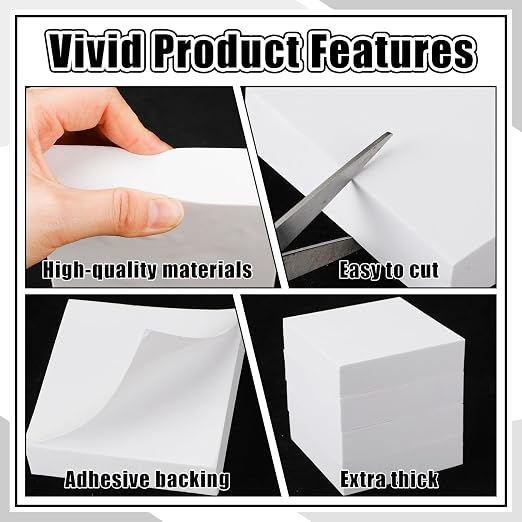4 Pcs 1" Thick Foam Padding Sheet