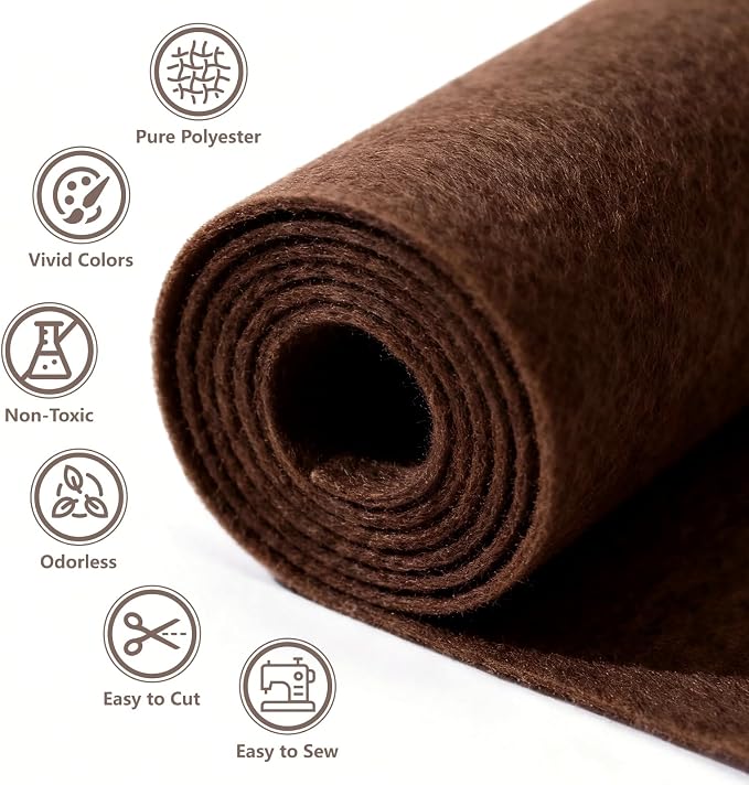 Felt Fabric 36'' X 36'' Large Felt Sheets Stiff Craft Felt by The Yard