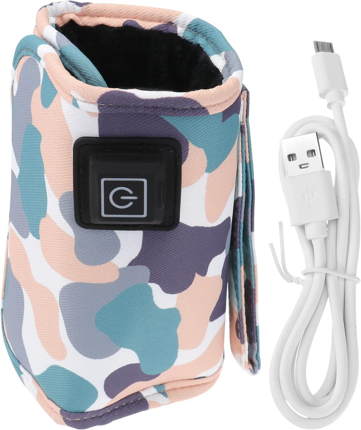 Toyvian 1Pcs USB Baby Bottle Warmer 3 Gears Temperature Adjustable Bottle Warmer, Insulated Milk Bottle Bag Portable Breastmilk Warmer Bag